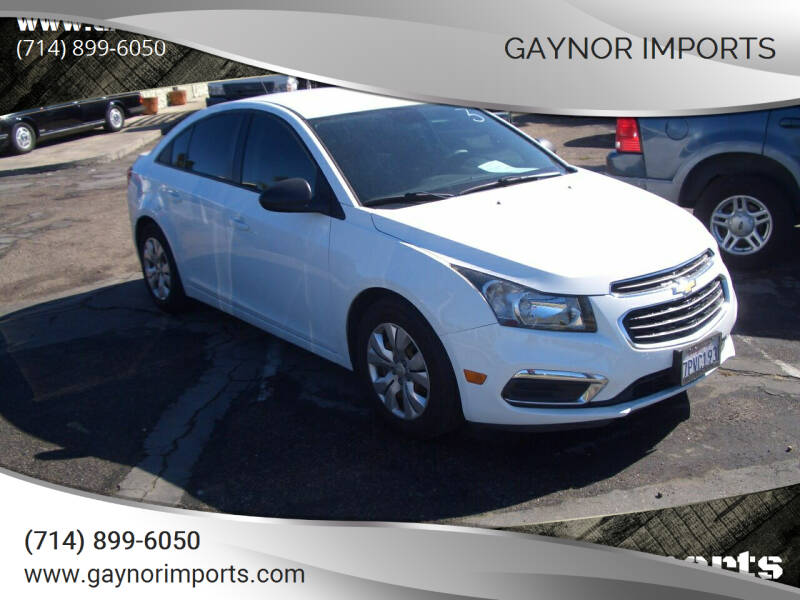 2016 Chevrolet Cruze Limited for sale at Gaynor Imports in Stanton CA