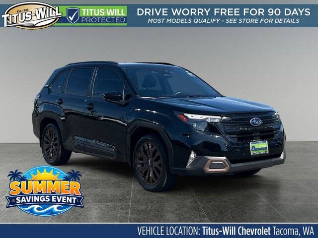 Black 2025 Subaru Forester Sport AWD Sport 4dr Crossover 1