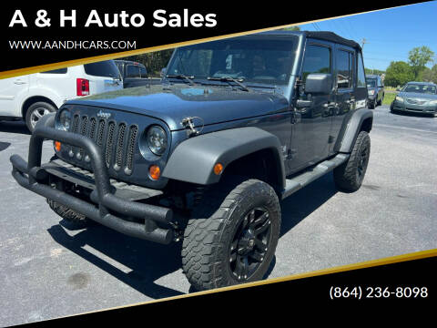 2008 Jeep Wrangler Unlimited for sale at A & H Auto Sales in Greenville SC