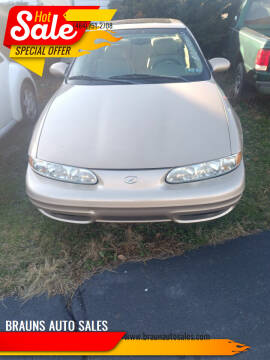 2001 Oldsmobile Alero for sale at BRAUNS AUTO SALES in Pottstown PA