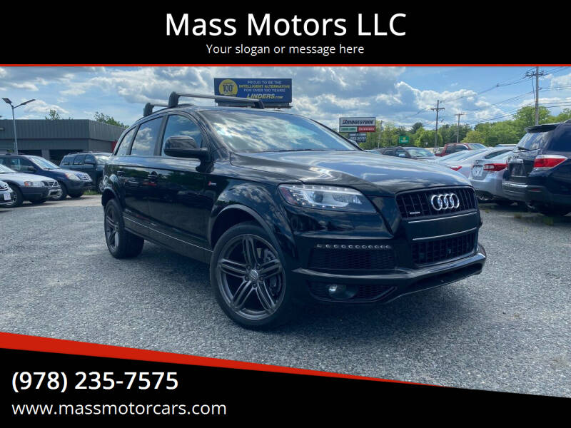2015 Audi Q7 for sale at Mass Motors LLC in Worcester MA