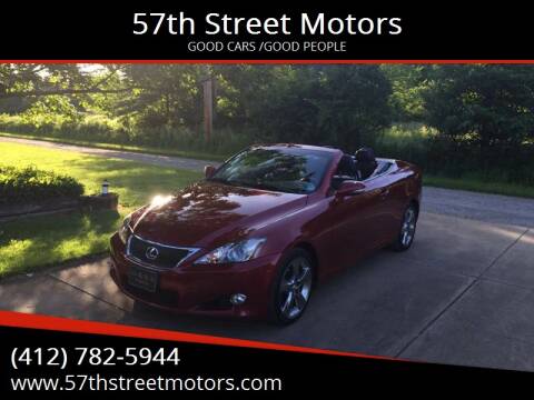 2010 Lexus IS 250C for sale at 57th Street Motors in Pittsburgh PA