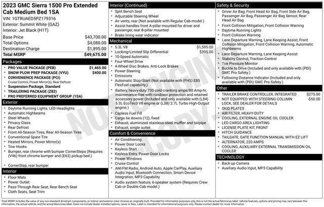 2023 GMC Sierra 1500 Pro