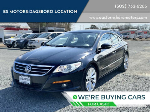 2012 Volkswagen CC for sale at ES Motors-DAGSBORO location in Dagsboro DE
