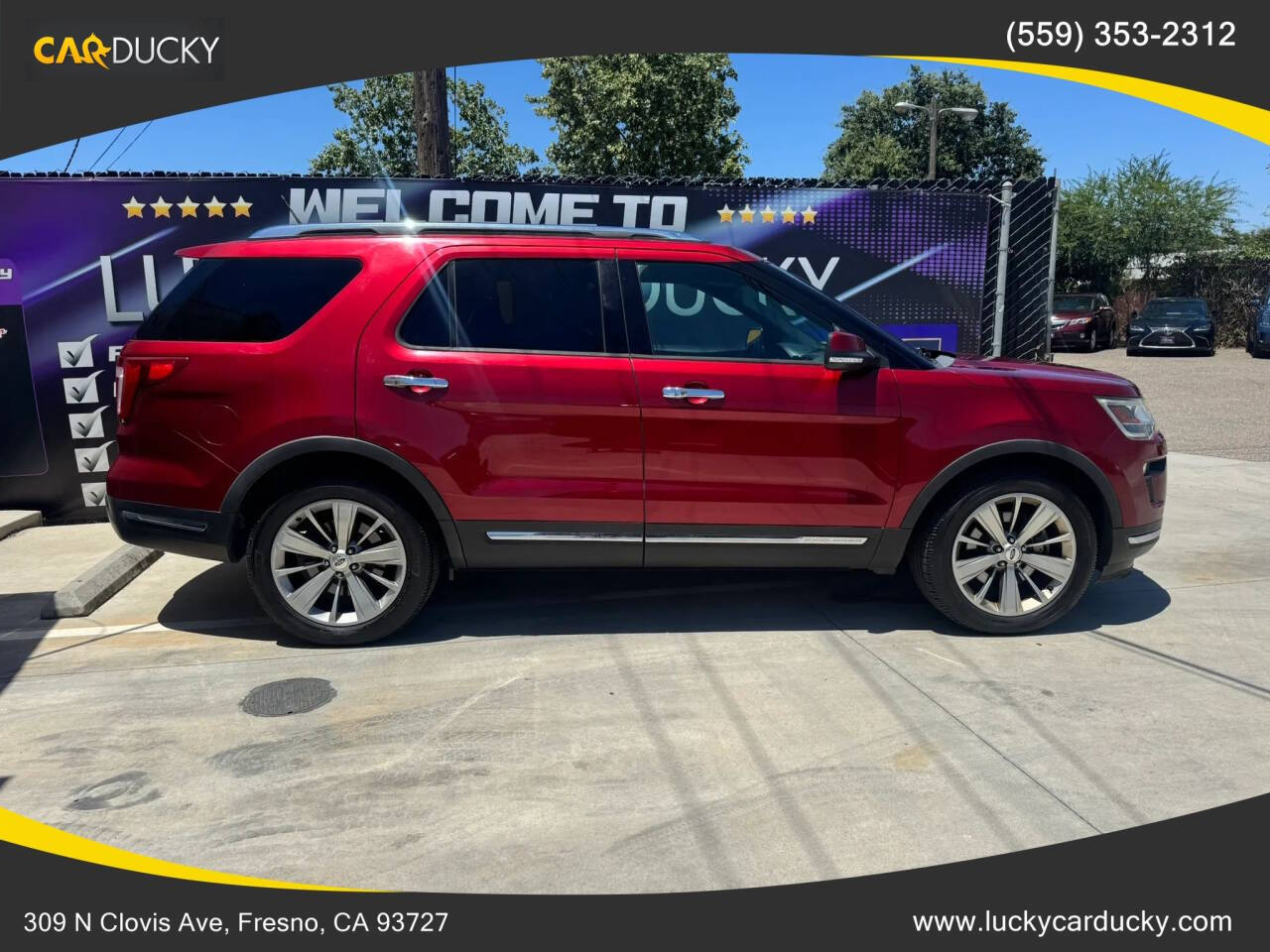 Red 2019 Ford Explorer Limited Limited 4dr SUV 2