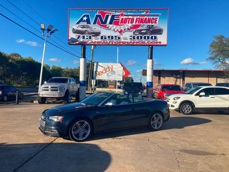 2014 Audi S5 for sale at ANF AUTO FINANCE in Houston TX