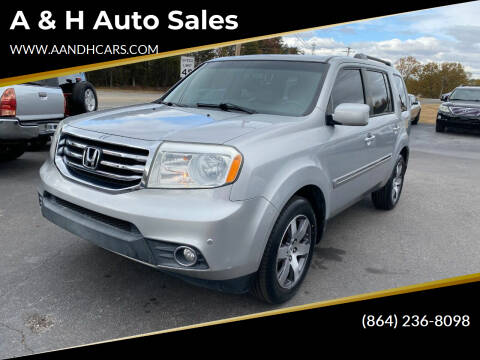 2012 Honda Pilot for sale at A & H Auto Sales in Greenville SC