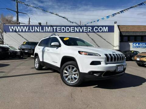 2017 Jeep Cherokee for sale at Unlimited Auto Sales in Denver CO