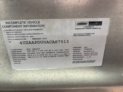 2010 Freightliner MT45 Chassis
