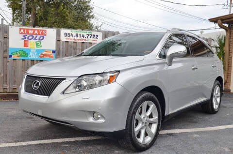 2012 Lexus RX 350 for sale at ALWAYSSOLD123 INC in Fort Lauderdale FL