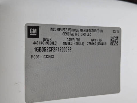 2015 Chevrolet Express 3500