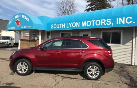 2017 Chevrolet Equinox for sale at South Lyon Motors INC in South Lyon MI