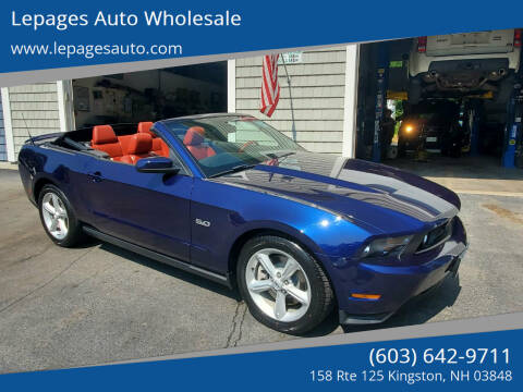 2011 Ford Mustang for sale at Lepages Auto Wholesale in Kingston NH
