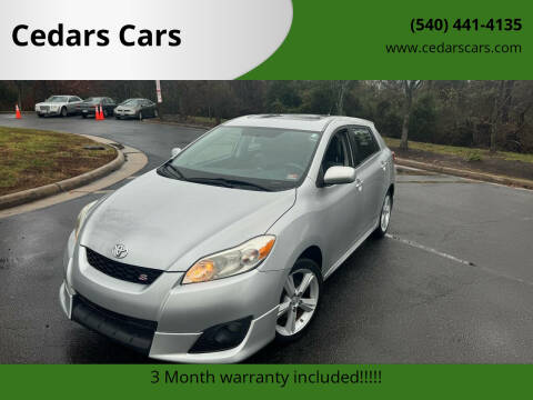 2009 Toyota Matrix for sale at Cedars Cars in Chantilly VA