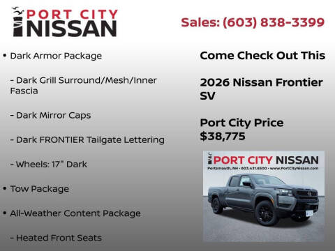 2026 Nissan Frontier SV