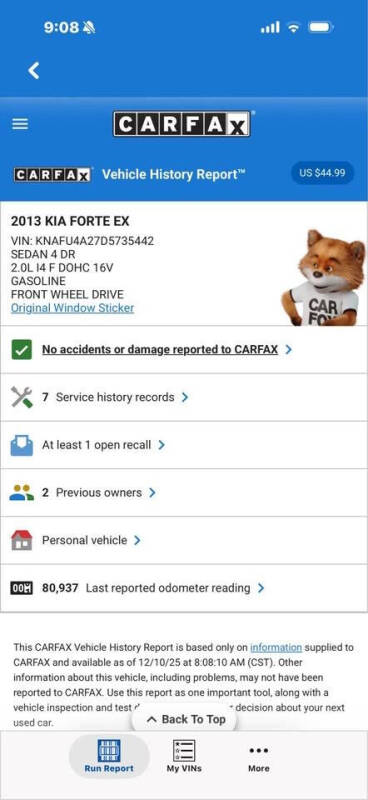 2013 Kia Forte EX