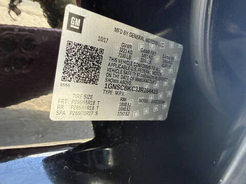 2018 Chevrolet Tahoe LT