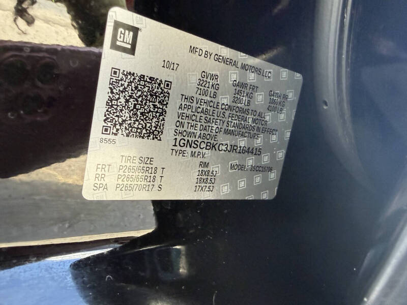 2018 Chevrolet Tahoe LT