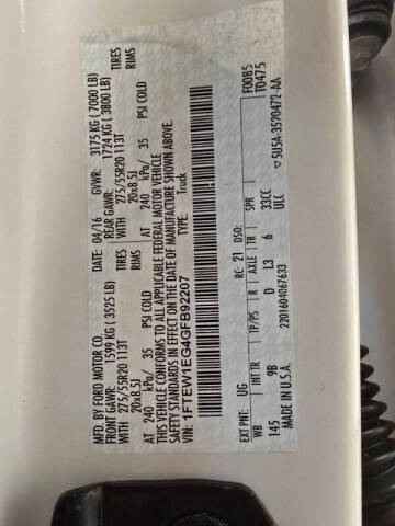 2016 Ford F-150 Platinum