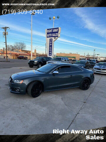 2010 Audi S5 for sale at Right Away Auto Sales in Colorado Springs CO