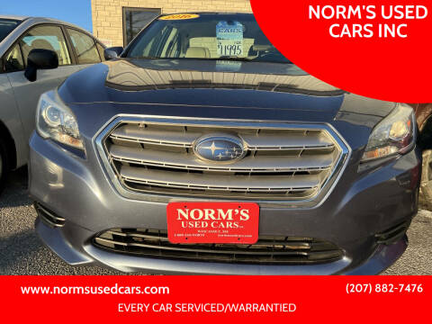 2016 Subaru Legacy for sale at NORM'S USED CARS INC in Wiscasset ME