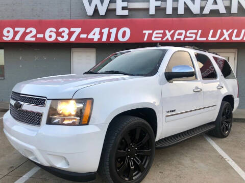 2010 Chevrolet Tahoe for sale at Texas Luxury Auto in Cedar Hill TX