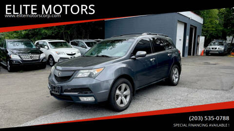 2011 Acura MDX for sale at ELITE MOTORS in West Haven CT