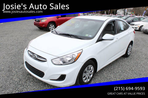 2016 Hyundai Accent for sale at Josie's Auto Sales in Gilbertsville PA
