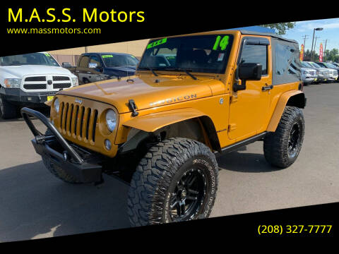 2014 Jeep Wrangler for sale at M.A.S.S. Motors in Boise ID