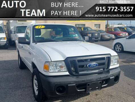 2011 Ford Ranger for sale at AUTO TEAM in El Paso TX