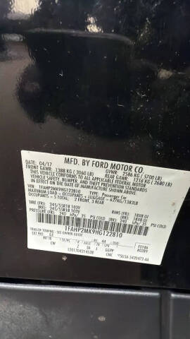 2017 Ford Taurus Police Interceptor