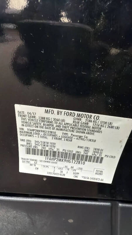 2017 Ford Taurus Police Interceptor