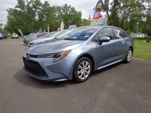 2021 Toyota Corolla for sale at North American Credit Inc. in Waukegan IL