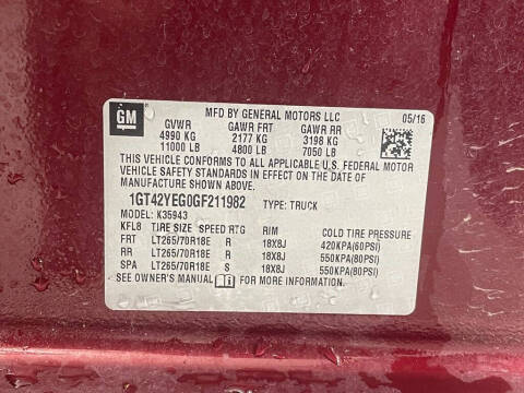 2016 GMC Sierra 3500HD