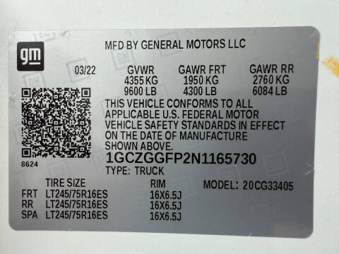 2022 Chevrolet Express 3500