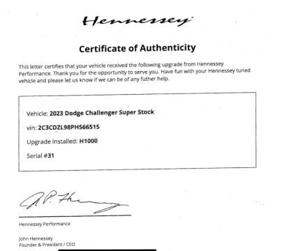 2023 Dodge Challenger SRT Super Stock