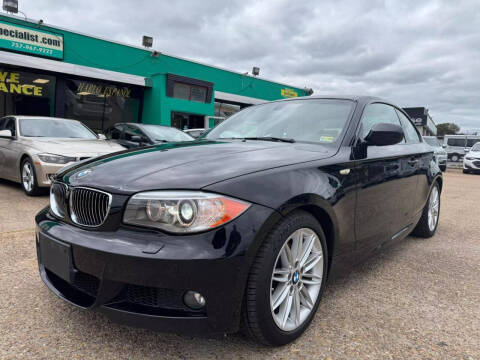 2013 BMW 1 Series for sale at Action Auto Specialist in Norfolk VA