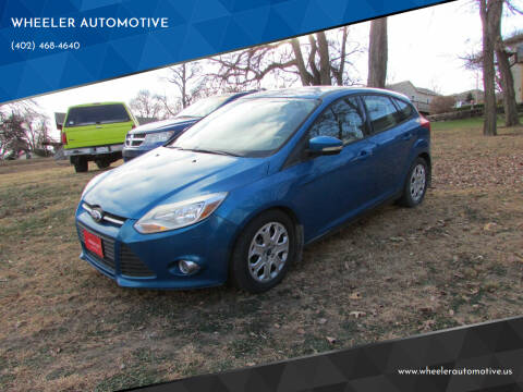 2012 Ford Focus for sale at WHEELER AUTOMOTIVE in Fort Calhoun NE