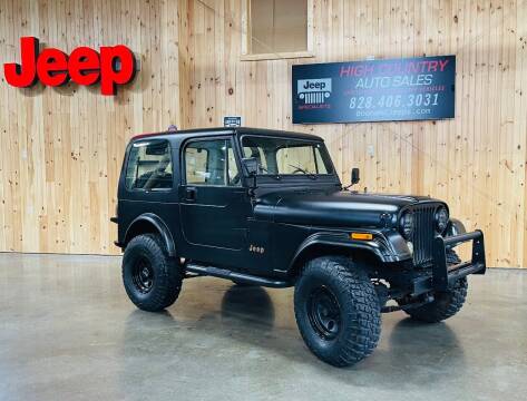 1986 Jeep CJ-7 for sale at Boone NC Jeeps-High Country Auto Sales in Boone NC