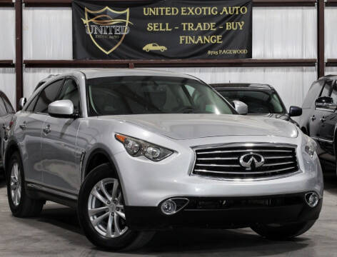 2016 Infiniti QX70 for sale at United Exotic Auto in Houston TX