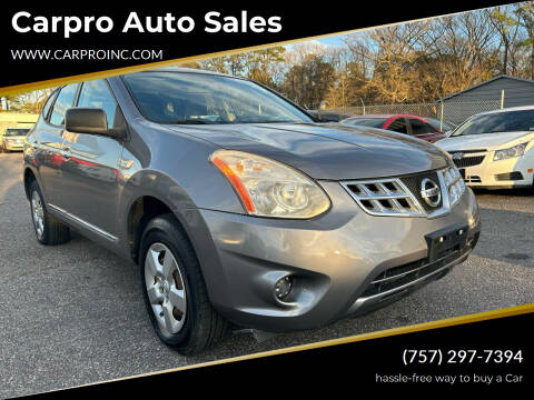 2012 Nissan Rogue for sale at Carpro Auto Sales in Chesapeake VA