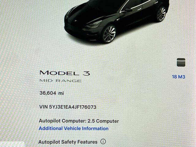 2018 Tesla Model 3 Mid Range