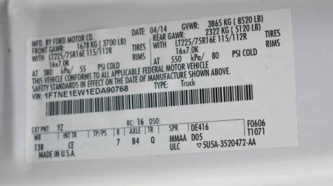 2014 Ford E-Series E-150