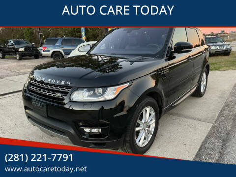 2016 Land Rover Range Rover Sport for sale at AUTO CARE TODAY in Spring TX