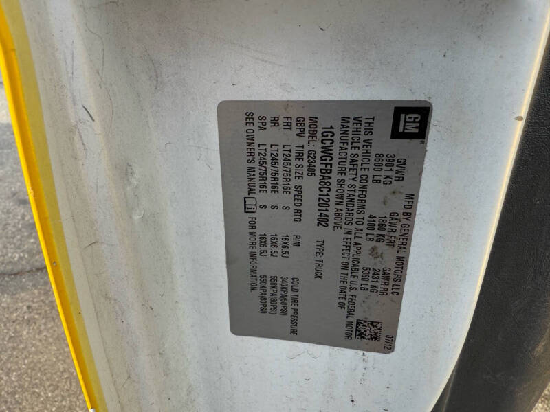 2012 Chevrolet Express 2500