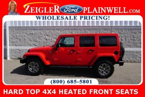2015 Jeep Wrangler Unlimited for sale at Zeigler Ford of Plainwell - Jeff Bishop in Plainwell MI