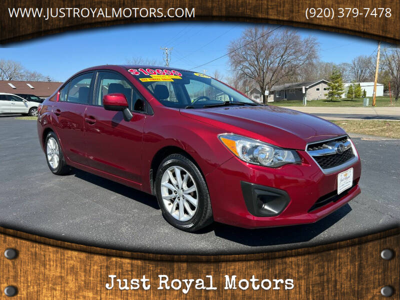 2013 Subaru Impreza for sale at Just Royal Motors in Omro WI