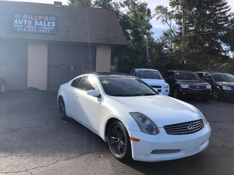 2005 Infiniti G35 for sale at Billy Auto Sales in Redford MI