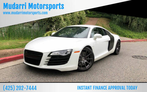 2008 Audi R8 for sale at Mudarri Motorsports in Kirkland WA