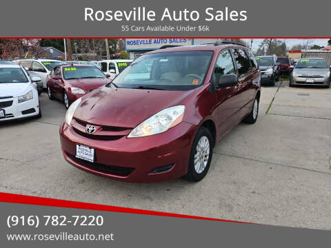 2008 Toyota Sienna for sale at Roseville Auto Sales in Roseville CA